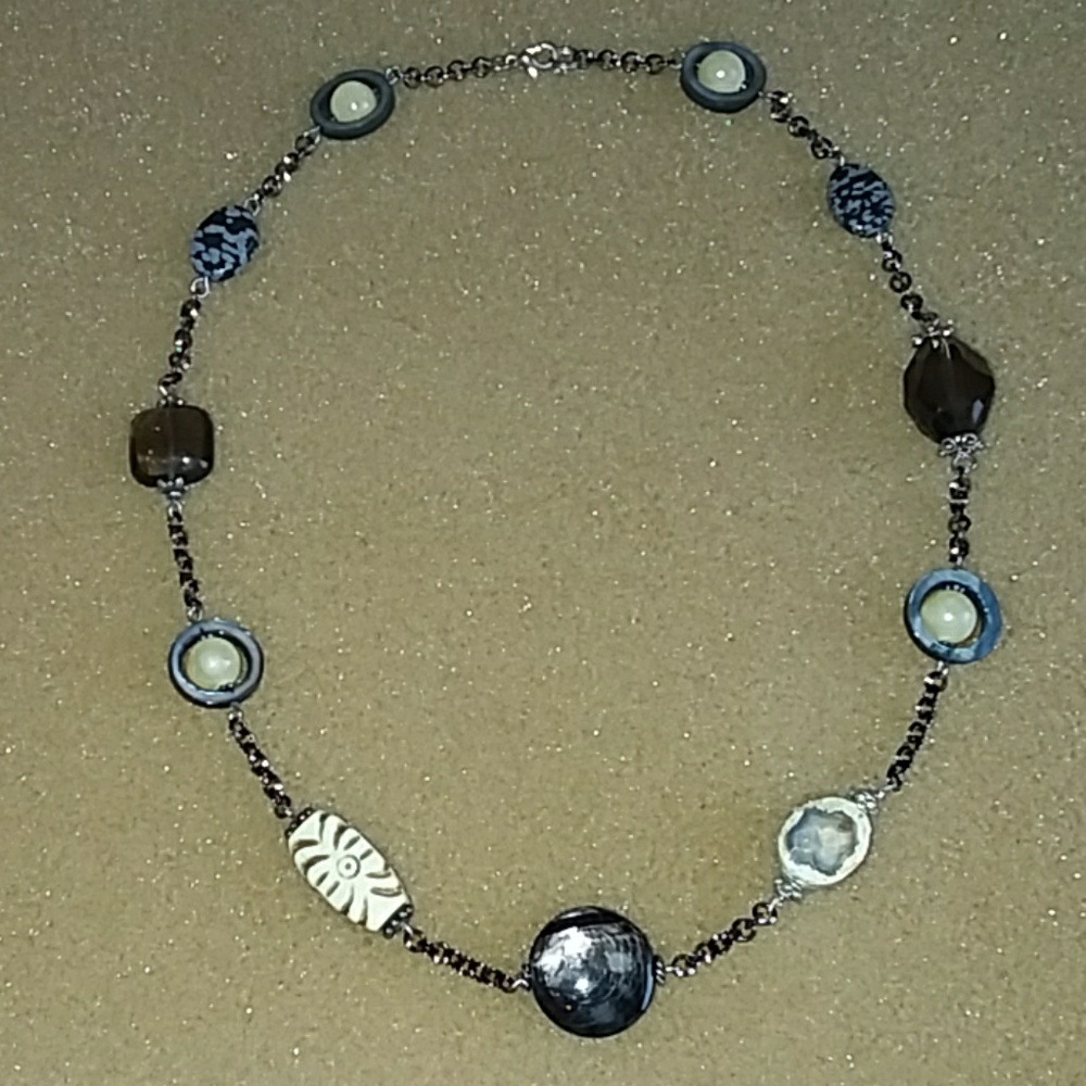 Handmade natural stone necklace